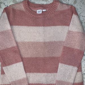 Gap Kids Girls Pink Striped Sweater